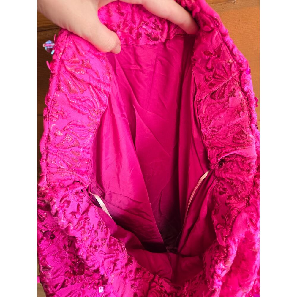 Valentino Dress Jacquard Hot Pink Lurex Sequin 2022 Pink PP Collection 36 0 - Picture 16 of 16